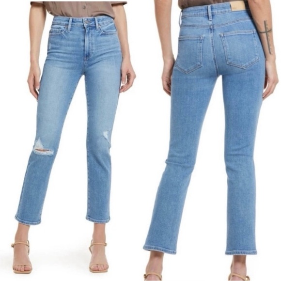 PAIGE Denim - Paige Cindy Distressed Speak Easy Straight Jeans Size 31